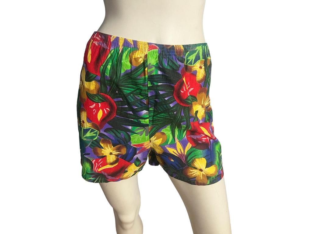 Vintage 80's tropical shorts Connectors 14 L