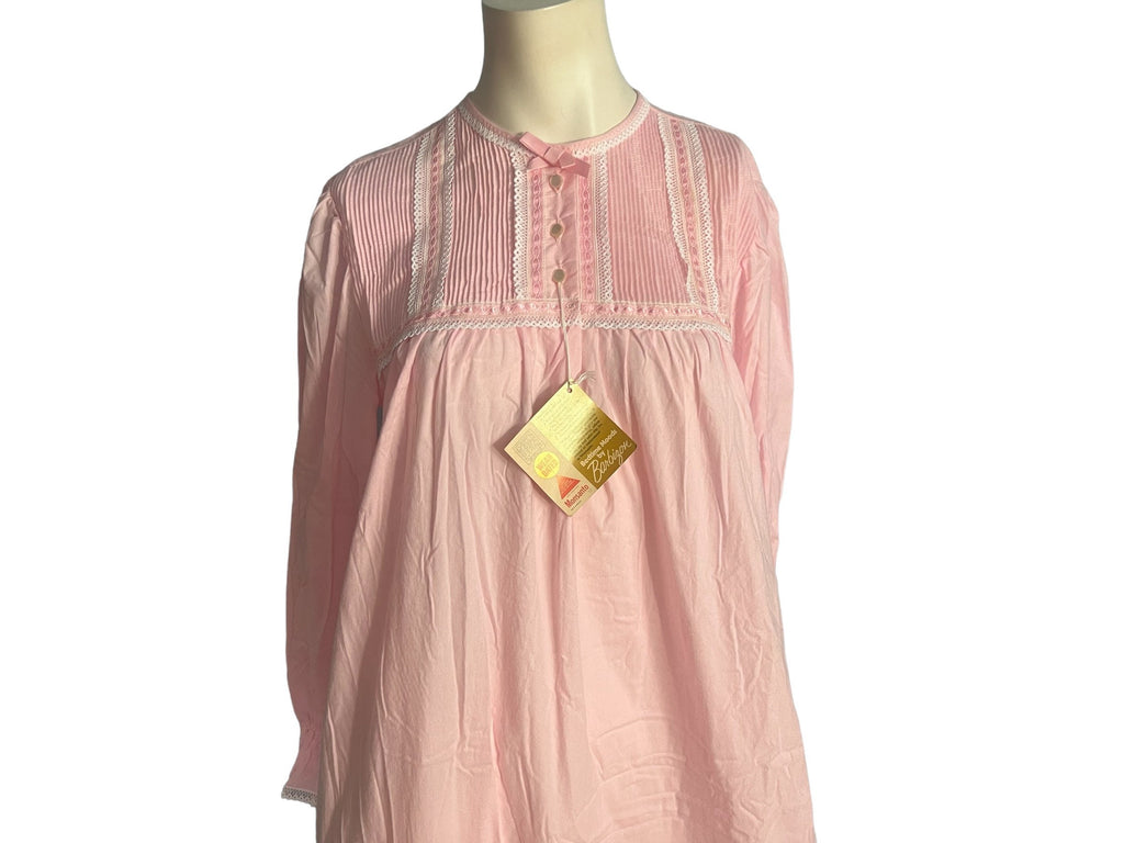 Vintage deadstock pink Barbizon nightgown M