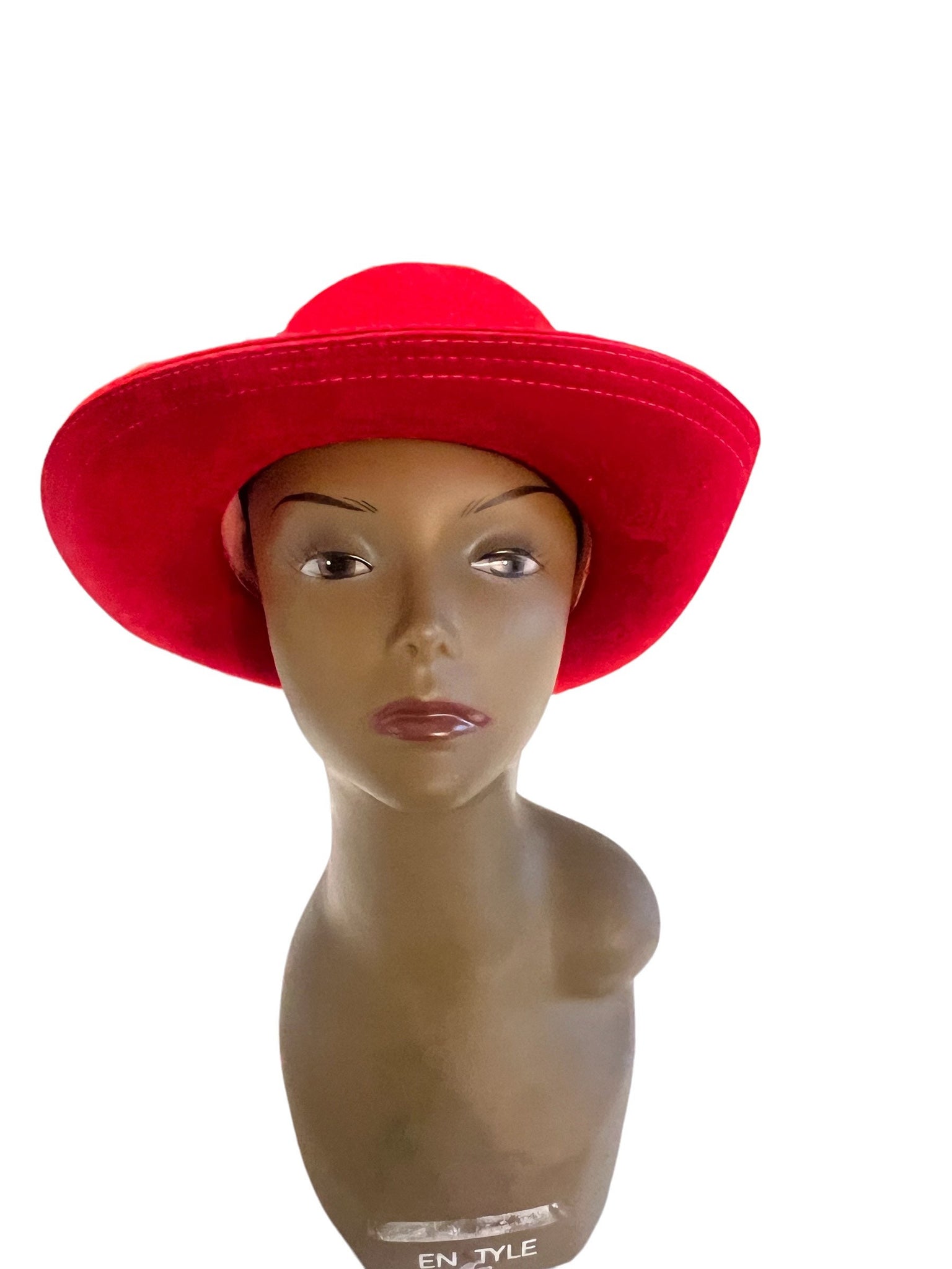 Vintage red wool hat