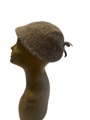 Vintage 50's gray wool hat