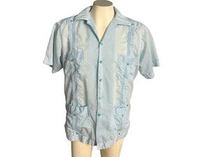 Vintage men's old man embroidery shirt Tony L