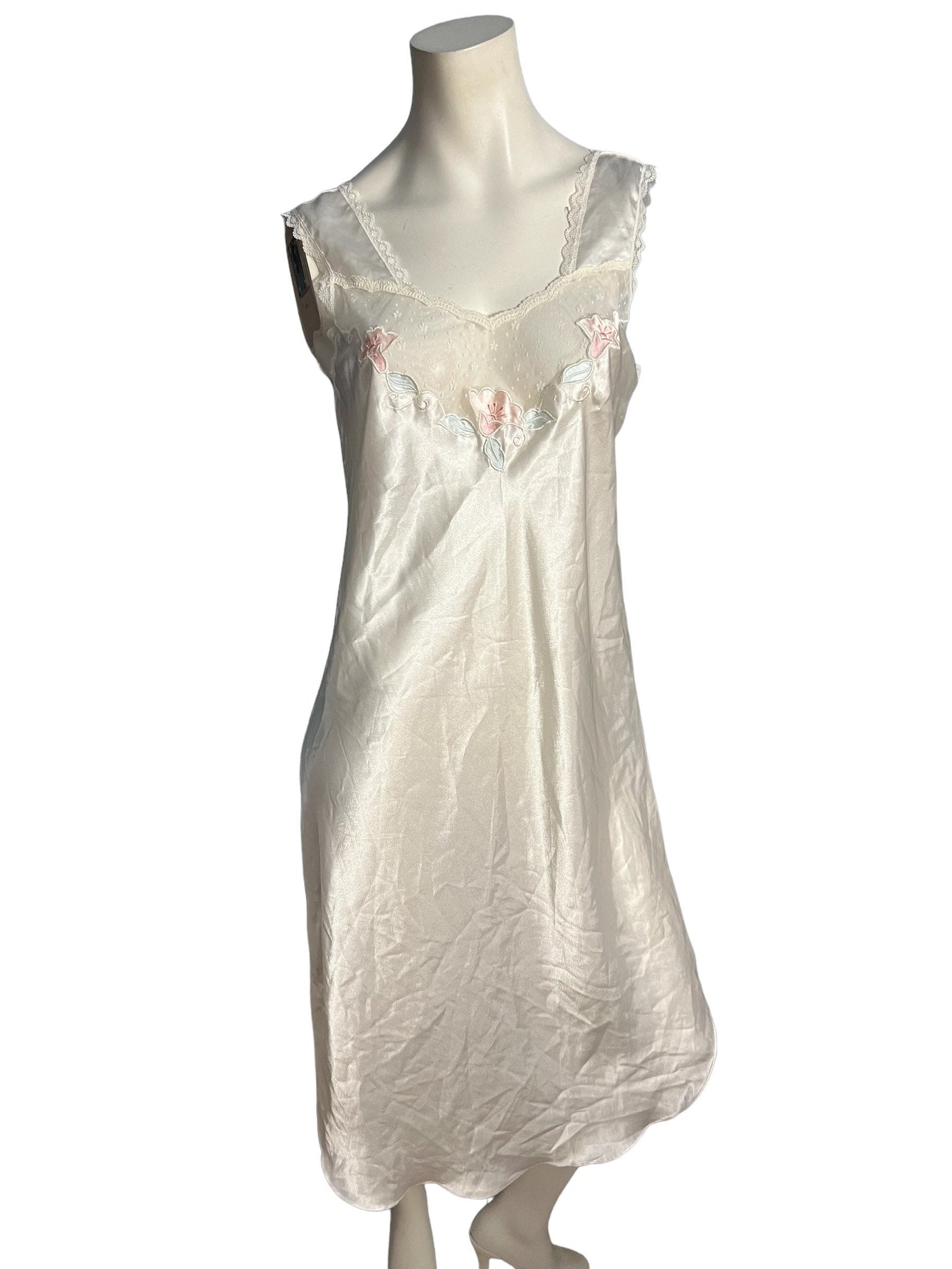 Vintage Barbizon white nightgown S