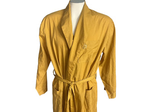 Vintage yellow B.V.O. men's robe mustard yellow L