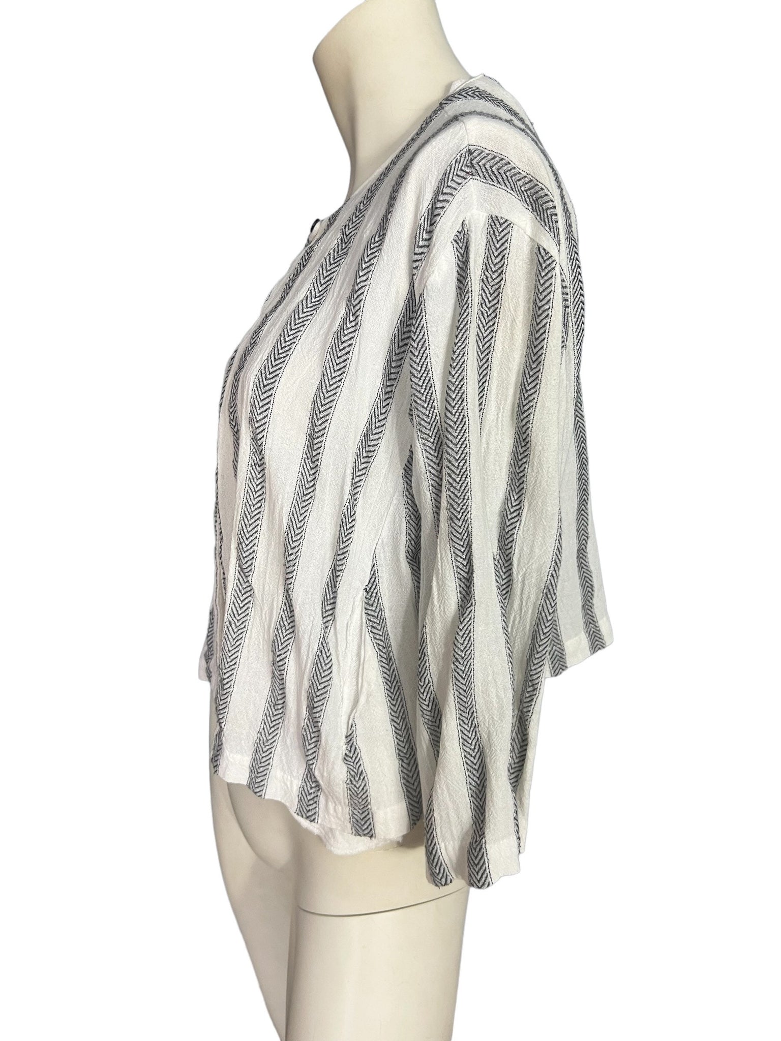 Vintage 80's cotton striped jacket S