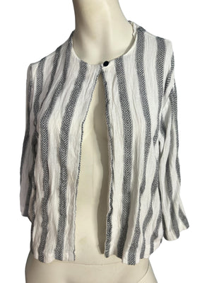 Vintage 80's cotton striped jacket S