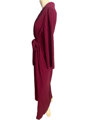 Vintage maroon Shadowline robe M