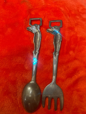 Vintage brass horse serving set India