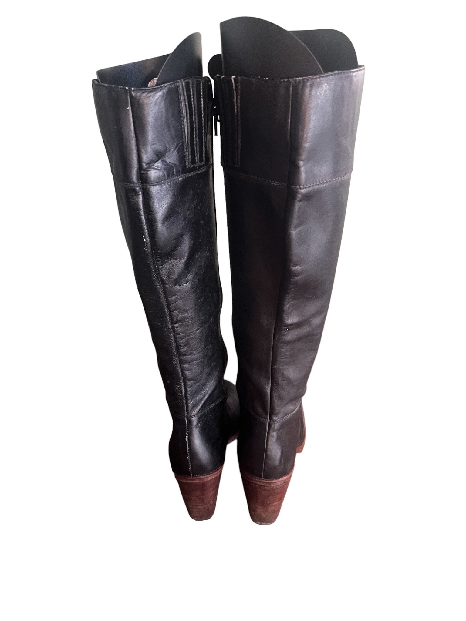 Vintage 70's black knee high boots Imperial 5