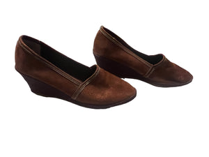 Vintage 70's brown platform shoes 8 N Jaques Cohen