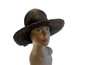 Vintage black 60's hat