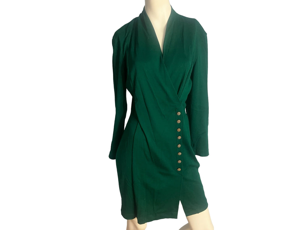 Vintage 80's green All That Jazz dress 9/10 M