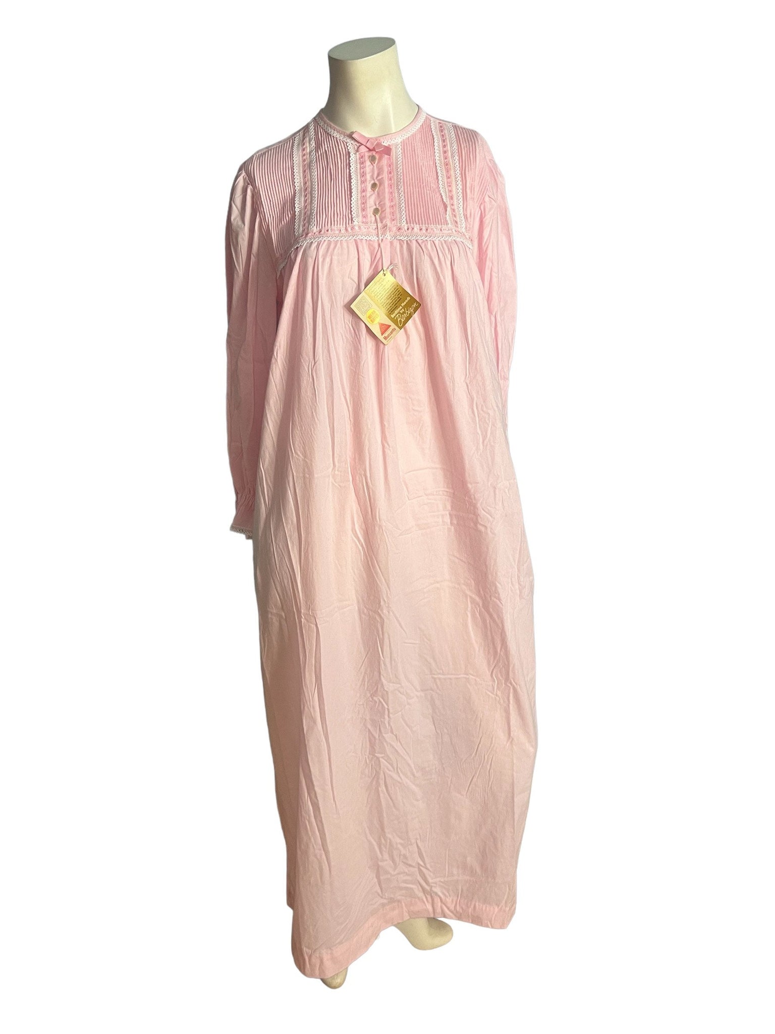 Vintage deadstock pink Barbizon nightgown M