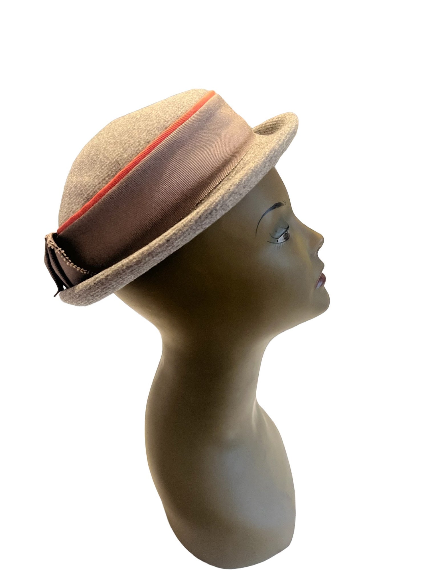 Vintage gray 60's hat