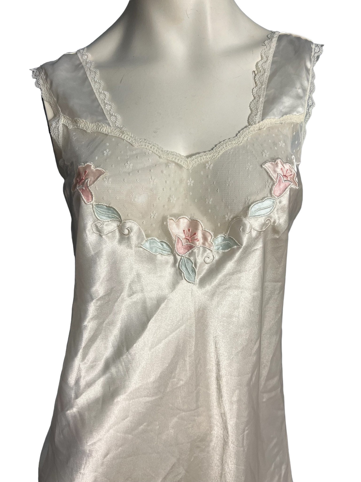 Vintage Barbizon white nightgown S