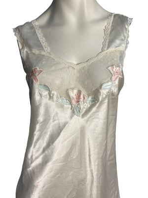 Vintage Barbizon white nightgown S