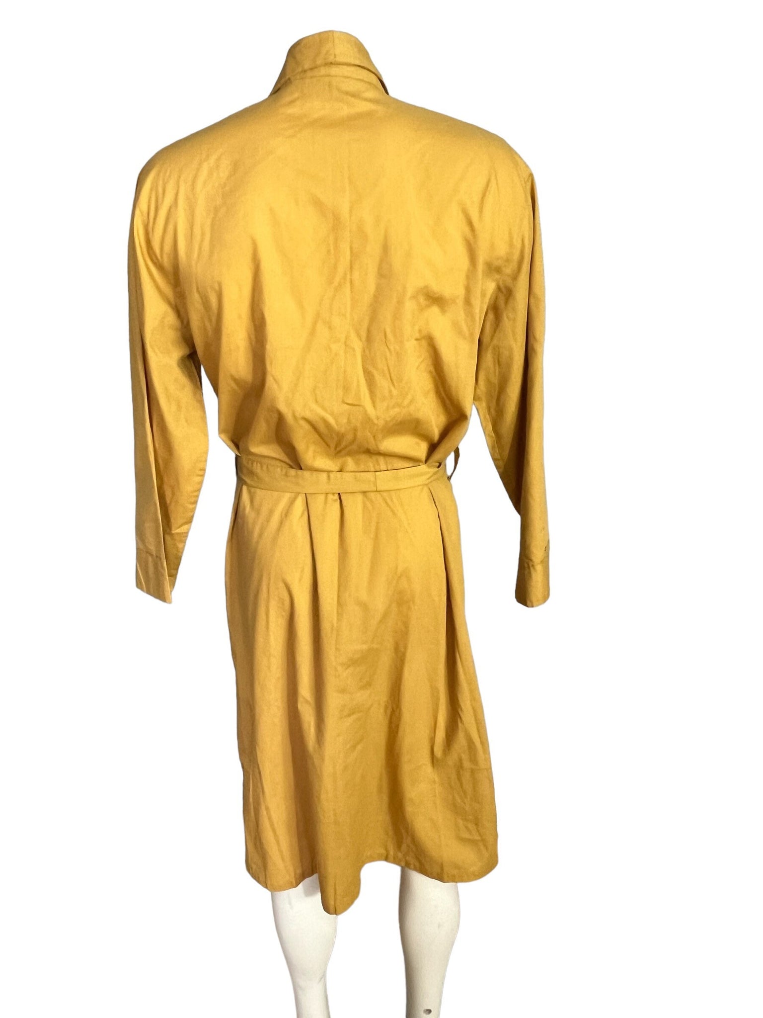 Vintage yellow B.V.O. men's robe mustard yellow L