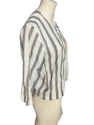 Vintage 80's cotton striped jacket S