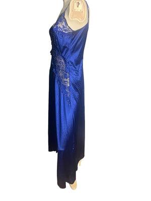 Vintage blue 70's 80's Colesee Couture nightgown M