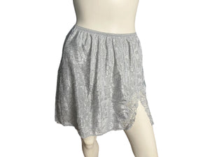 Vintage gray mini half slip L Wacoal