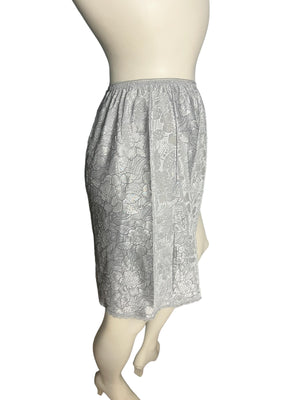 Vintage gray mini half slip L Wacoal