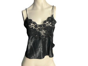 Vintage Laura Adams black camisole M