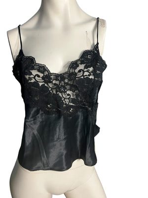 Vintage Laura Adams black camisole M