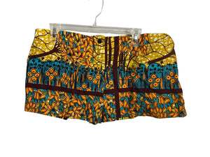 Vintage African print swim shorts L XL