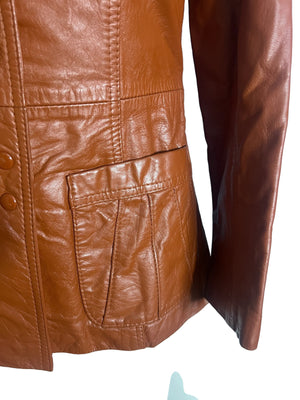 Vintage brown 70's Leather Jacket Leathertown 9/10 M