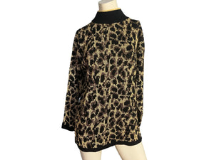 Vintage 80's leopard sweater S Nutcracker