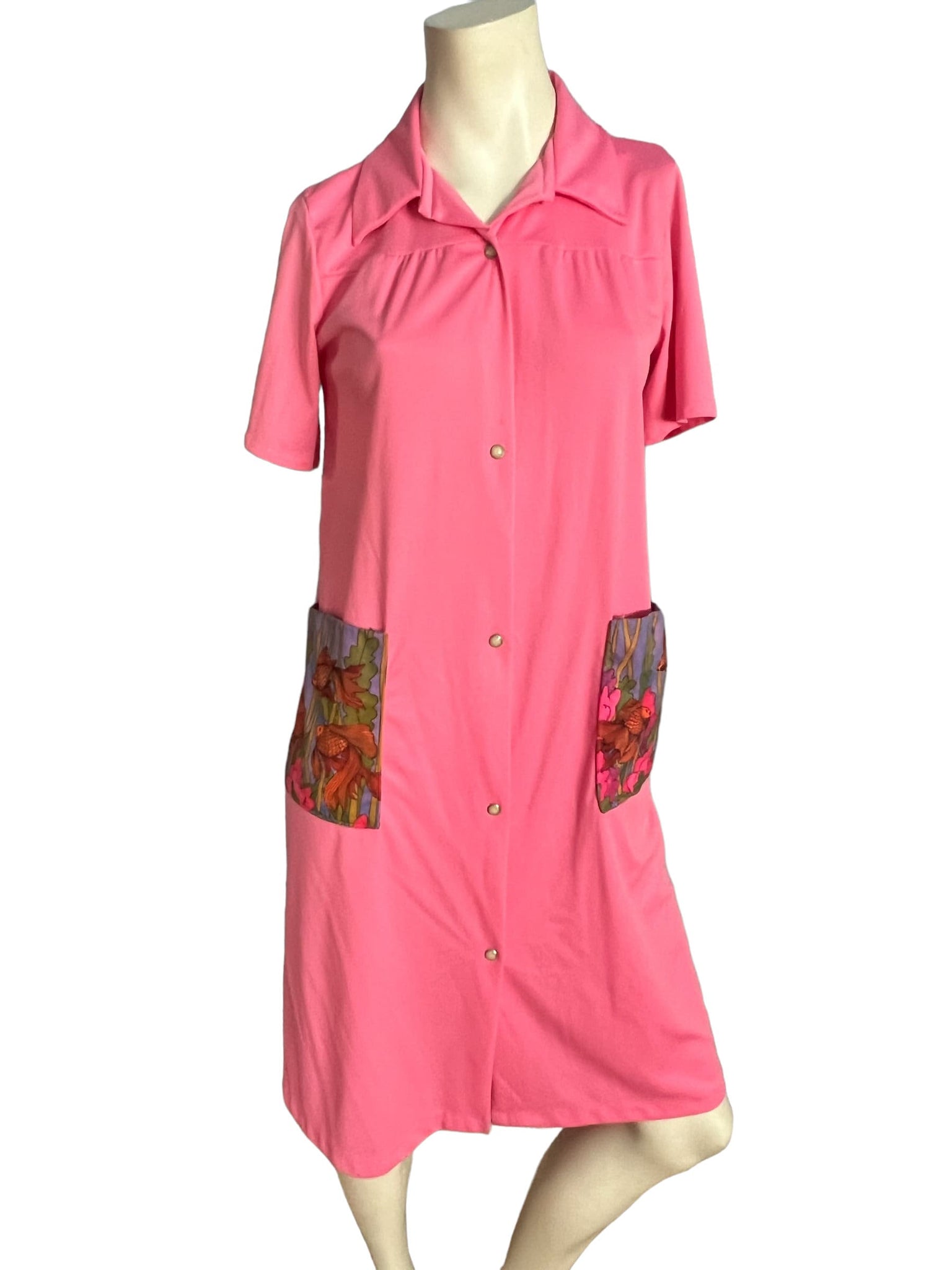 Vintage 70’s pink lounge dress M