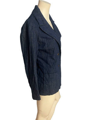 Vintage 70's jean jacket blazer M