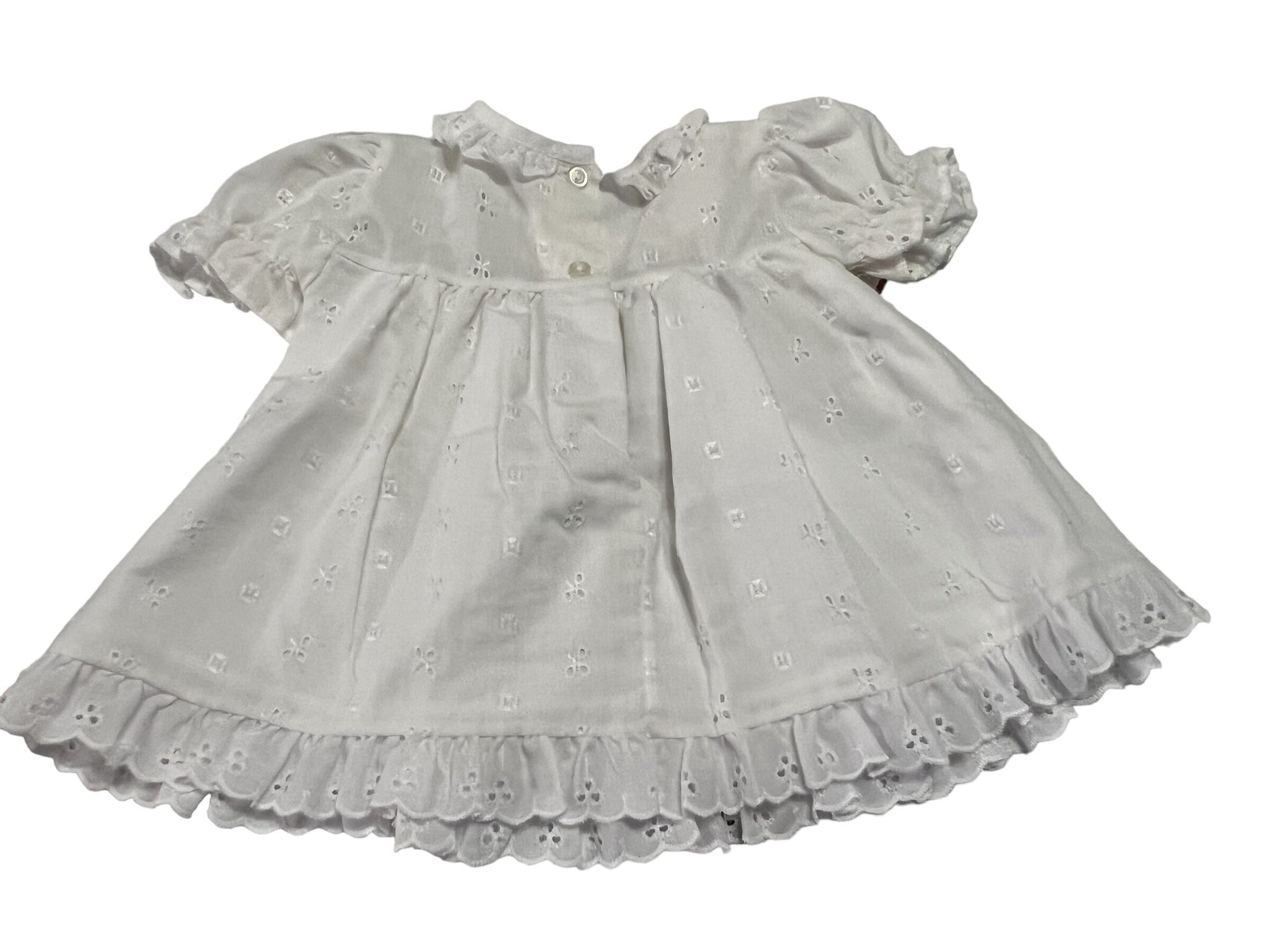 Vintage baby white eyelet dress Alexis 3 month