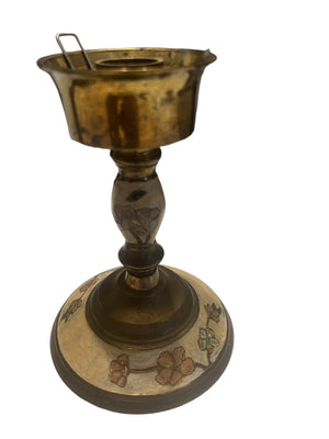 Vintage brass candlestick holders