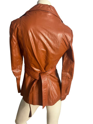 Vintage brown 70's Leather Jacket Leathertown 9/10 M