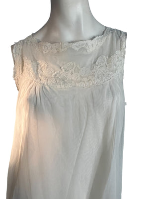 Vintage 60's white babydoll nightgown M Gossard Artemis