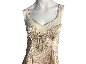 Vintage 70's leopard nightgown S M