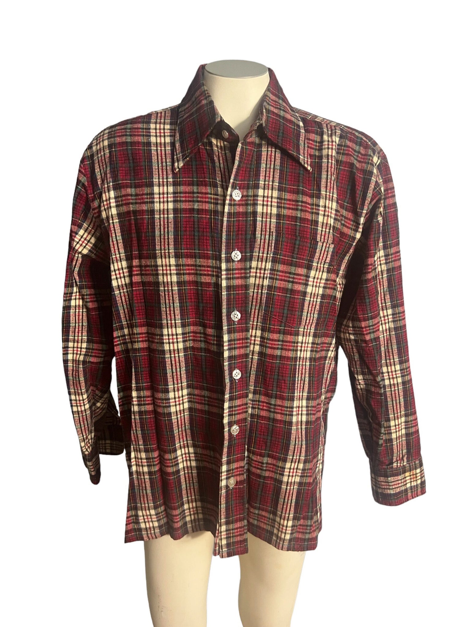 Vintage 70's flannel shirt L 1166 Collection