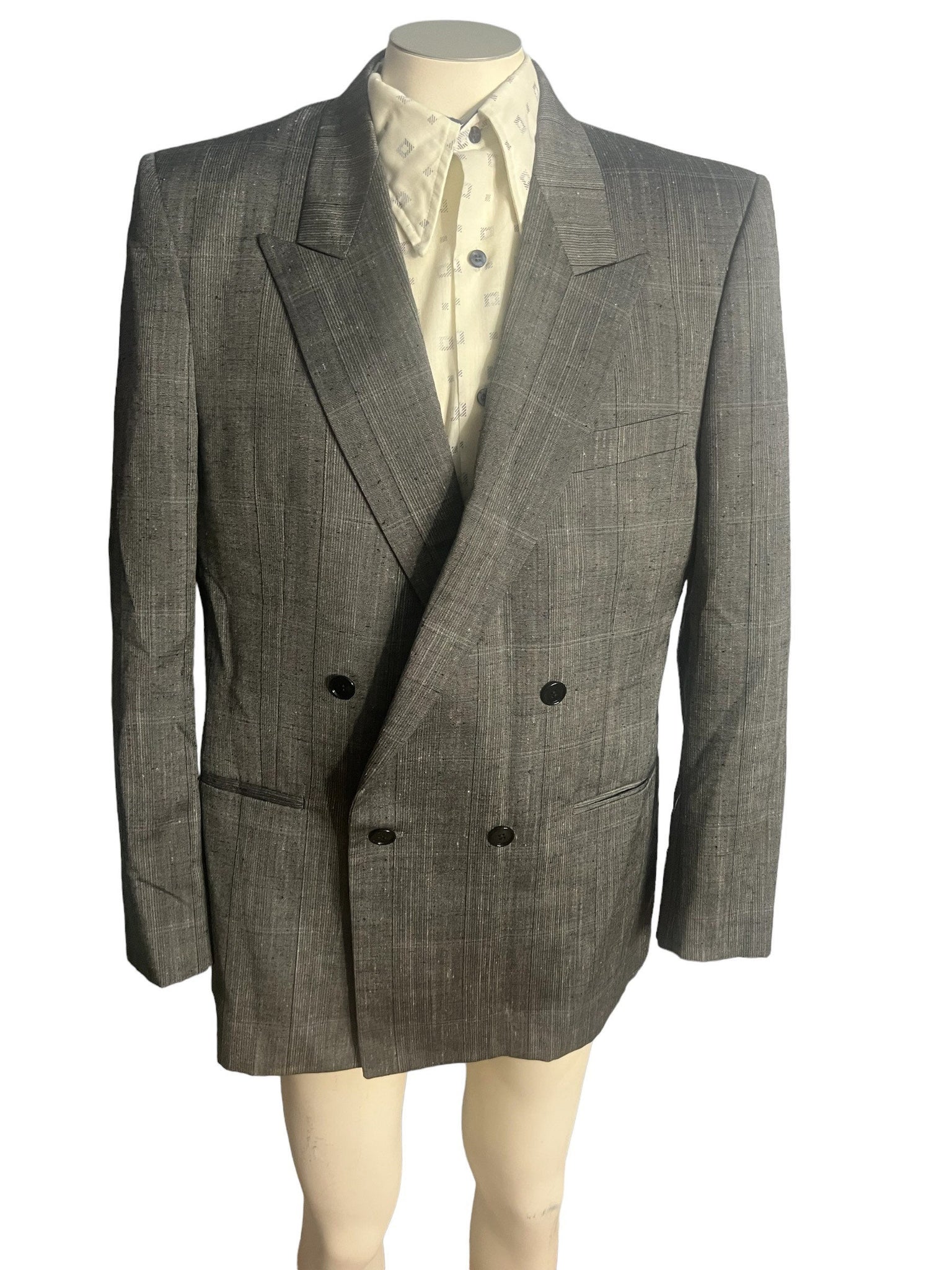 Vintage 80's Albert Nipon double breast suit 44 R