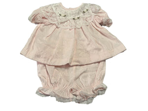 Vintage pink b.t. kids dress set 3-6 month