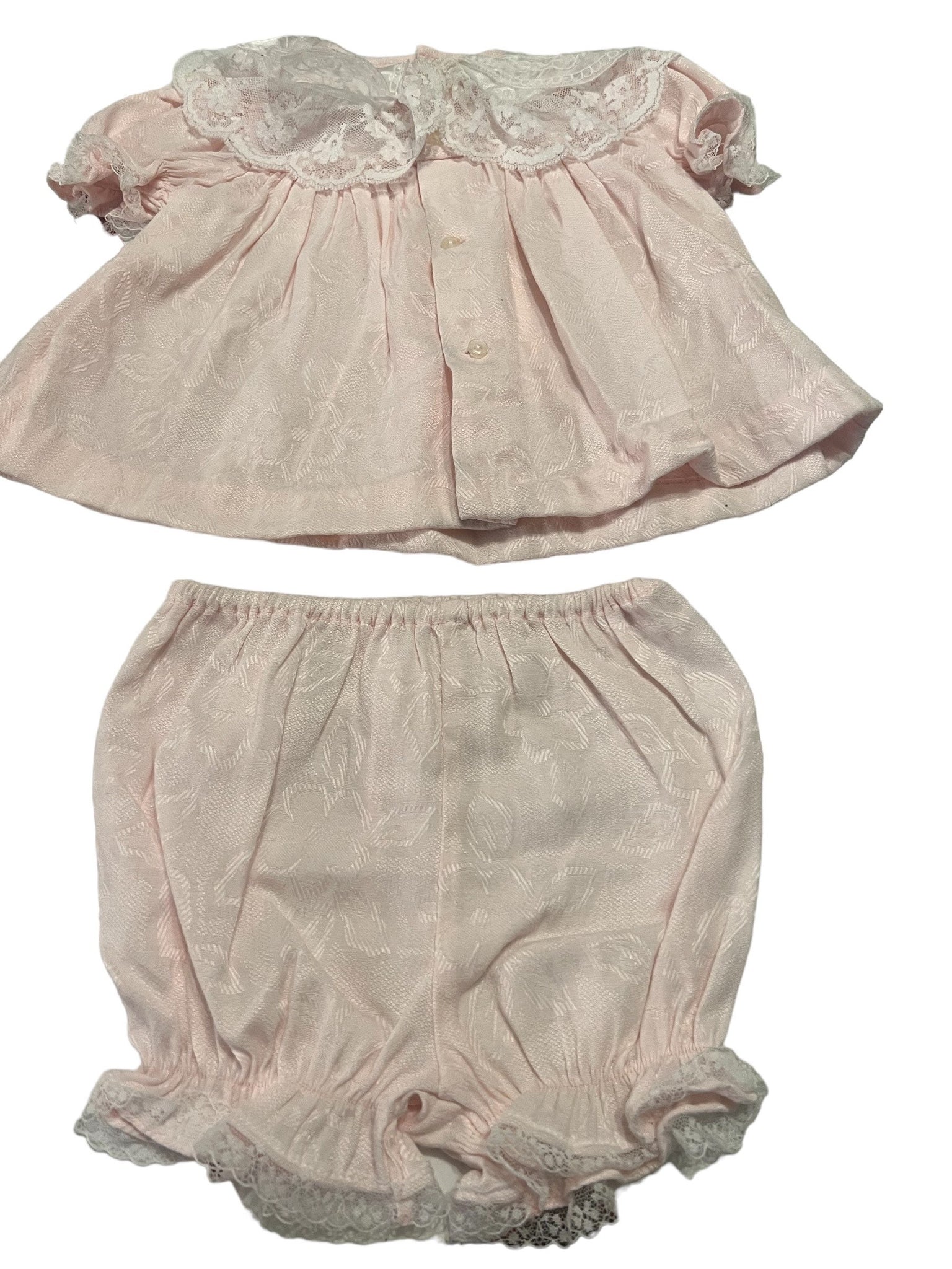 Vintage pink b.t. kids dress set 3-6 month