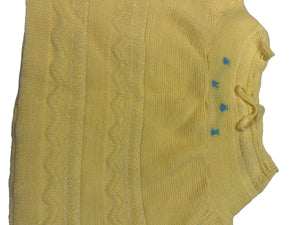 Vintage yellow baby sweater 18 month Novelty knits