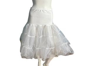 Vintage white crinoline petticoat S M