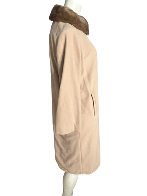 Vintage 50's women's coat tan Kashmiracle 40