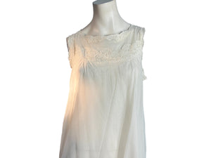 Vintage 60's white babydoll nightgown M Gossard Artemis