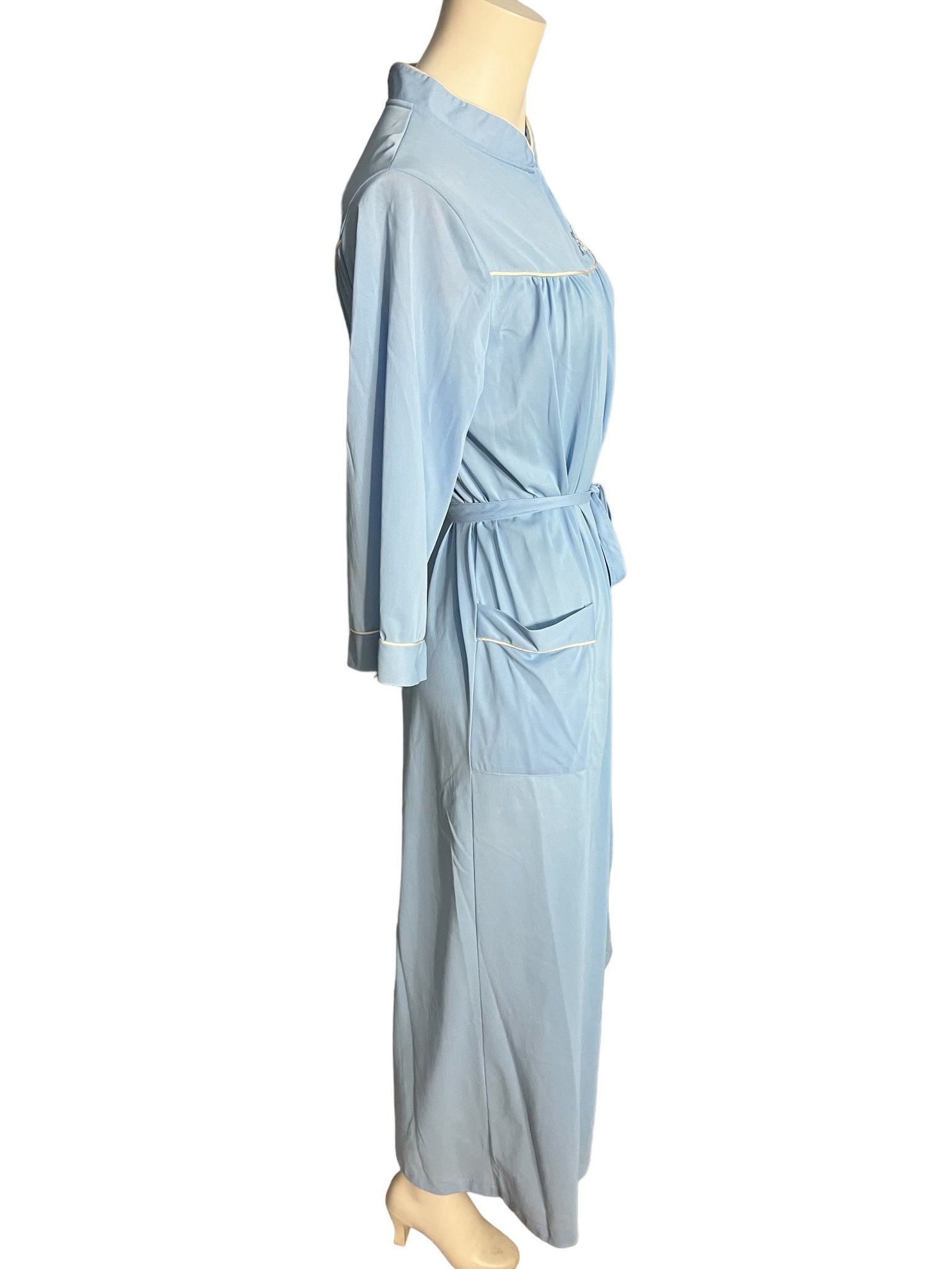 Vintage 70's blue nylon robe Komar M