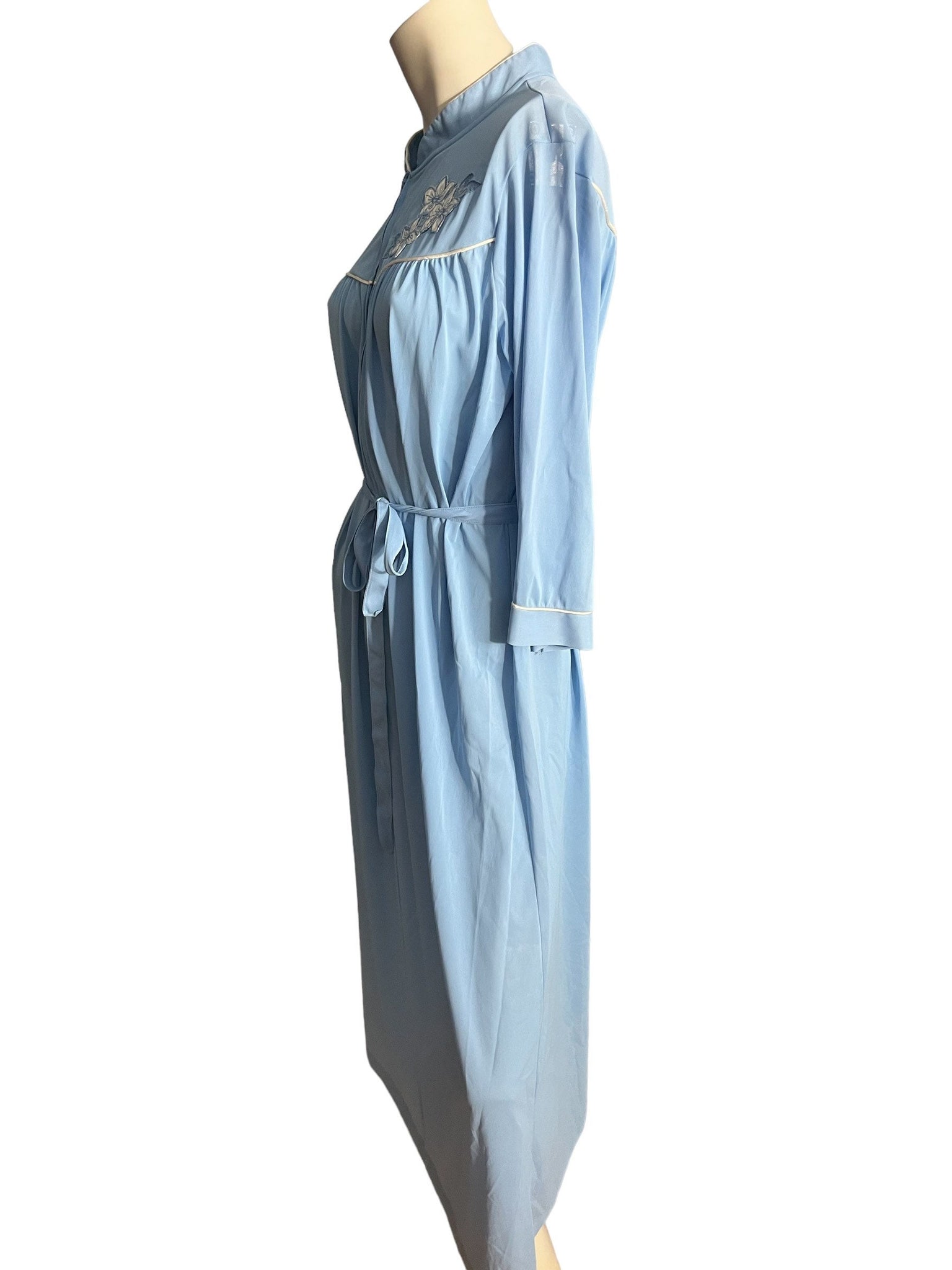 Vintage 70's blue nylon robe Komar M