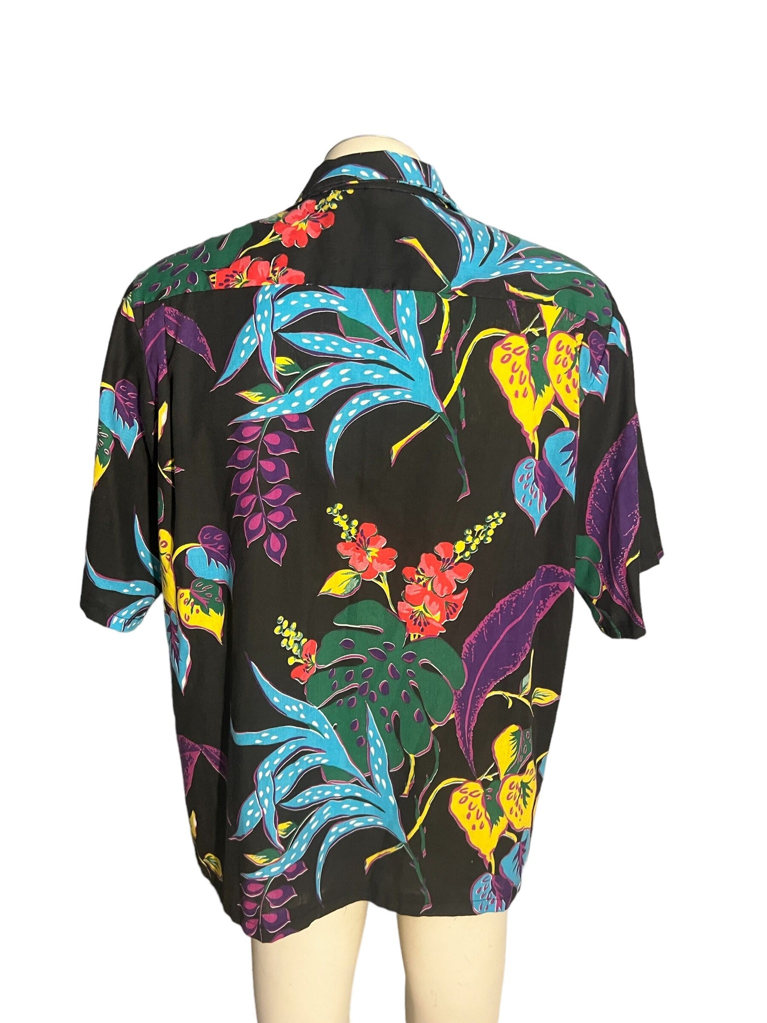 Vintage Black Hawaiian shirt M