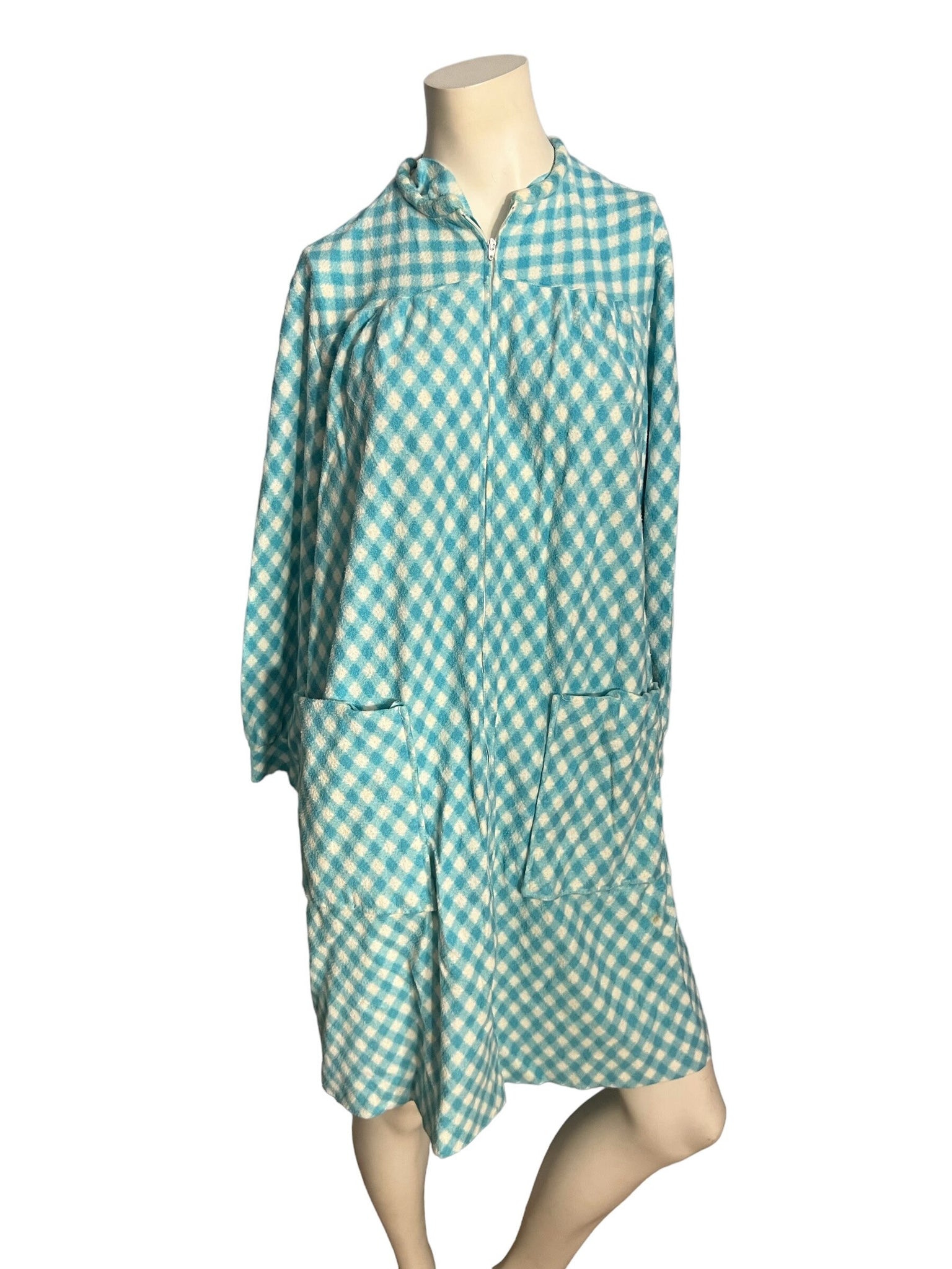 Vintage 60's Miss Elaine flannel robe M