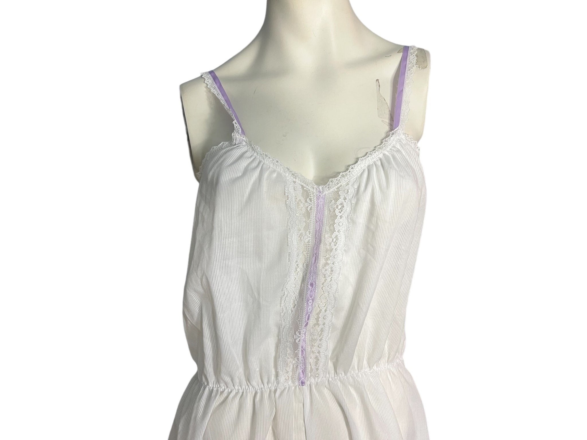 Vintage white & purple teddy L Undercover Wear