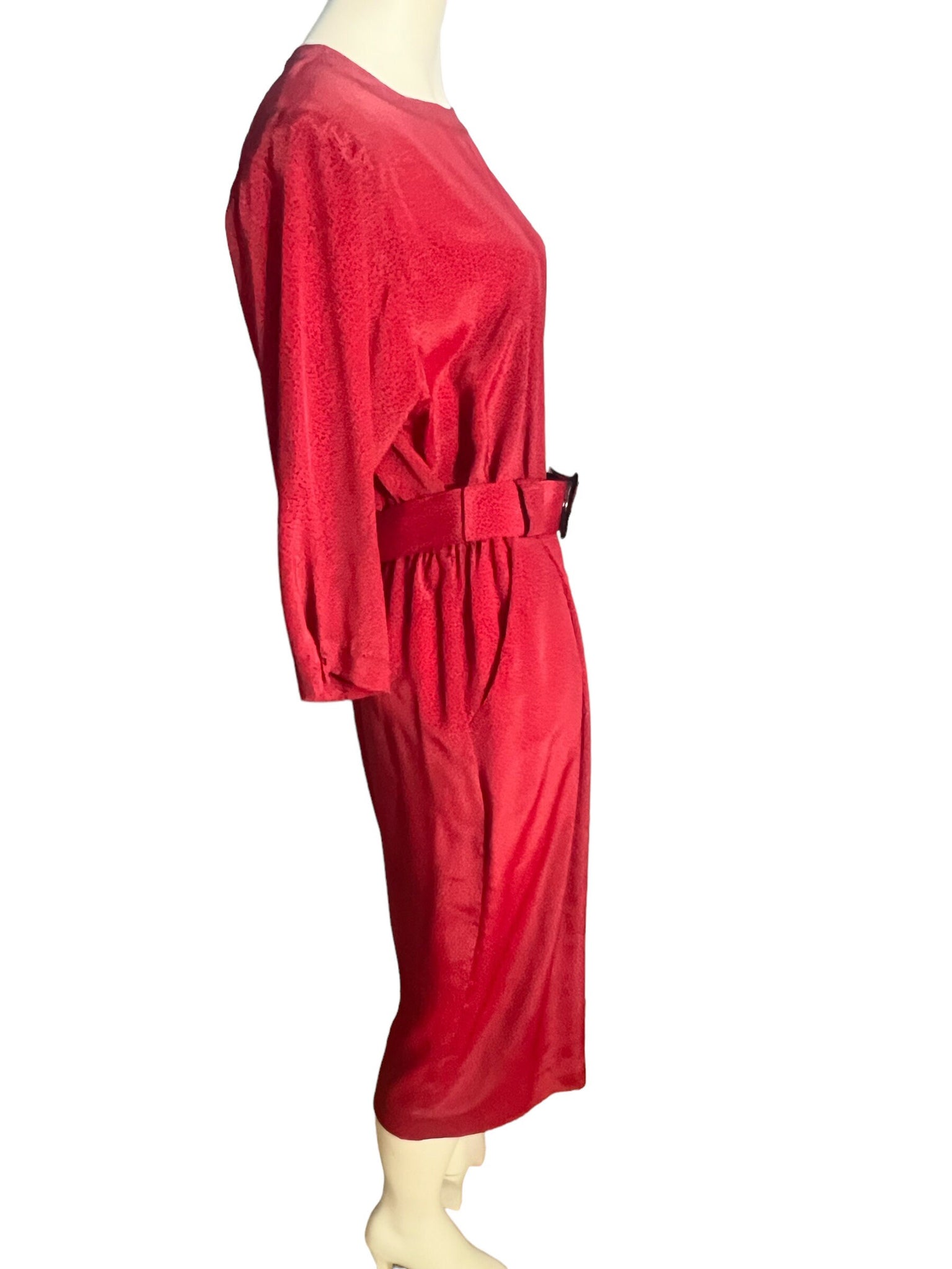 Vintage 80's red Lady Carol dress L 16